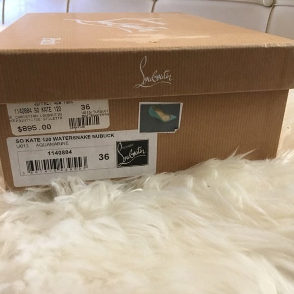 Christian Louboutin Turquoise Heels - Picture 6 of 9